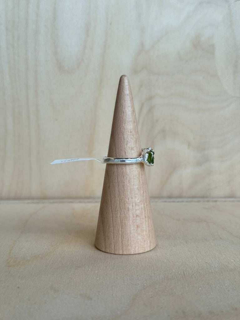 Peridot Three Stone Ring
