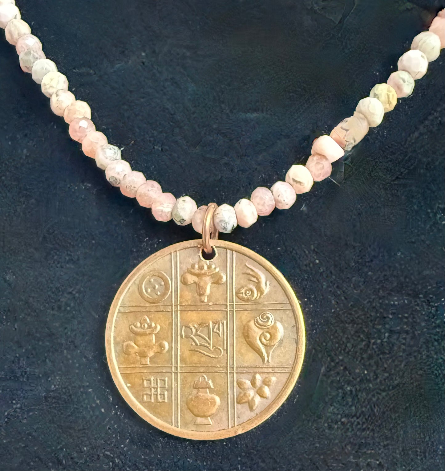 Bhutan Coin Beaded Necklace