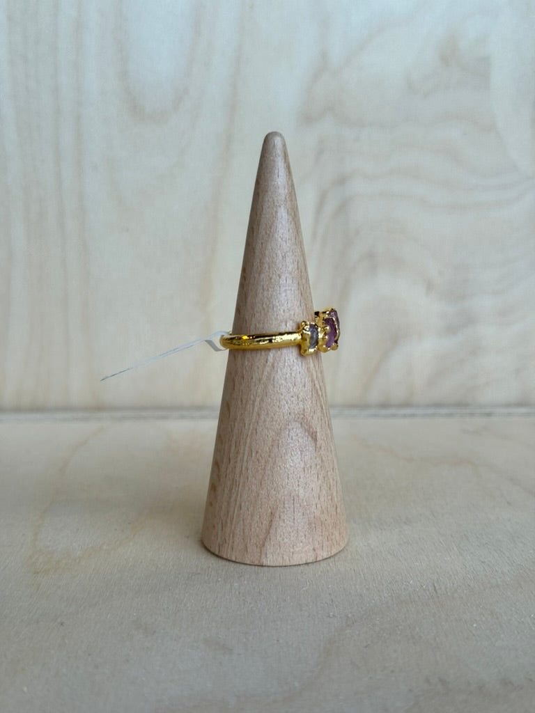 Tourmaline Five Stone Ring