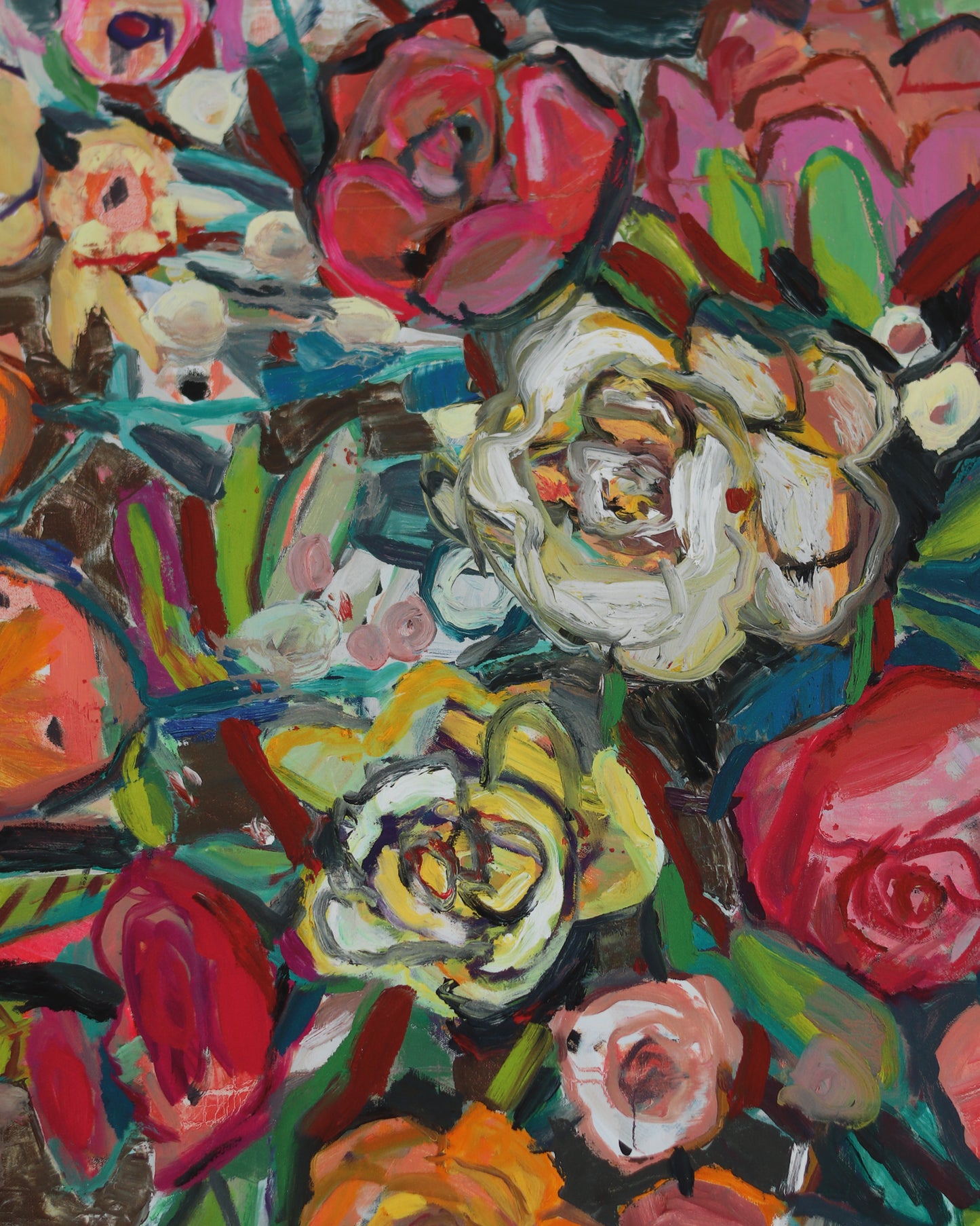 Midnight Flowers Print