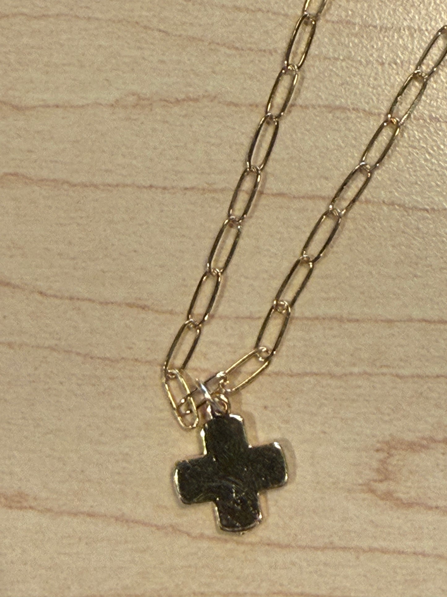 Gold Vermeil Cross Necklace