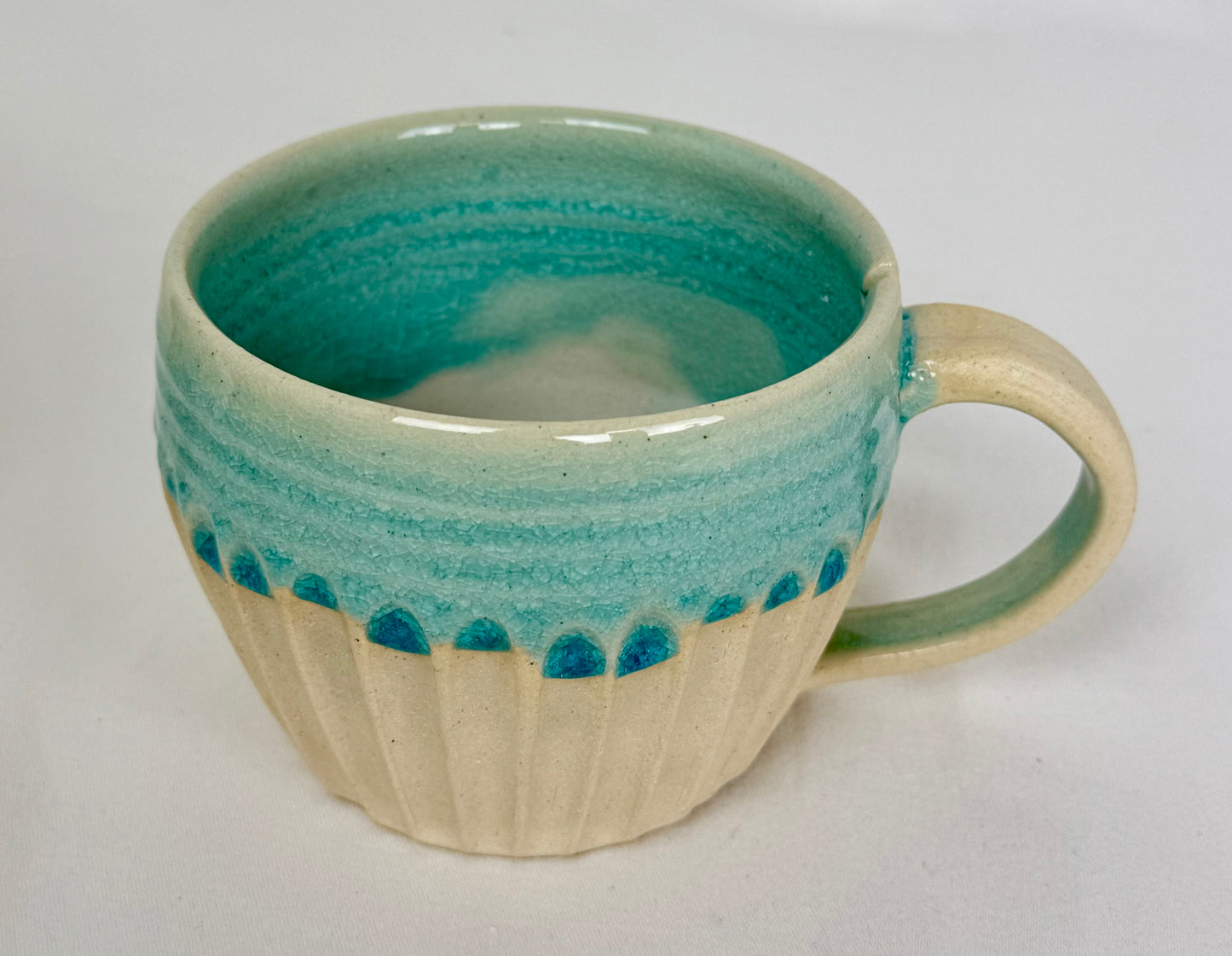 Mug Crackle with Tea Bag Slot