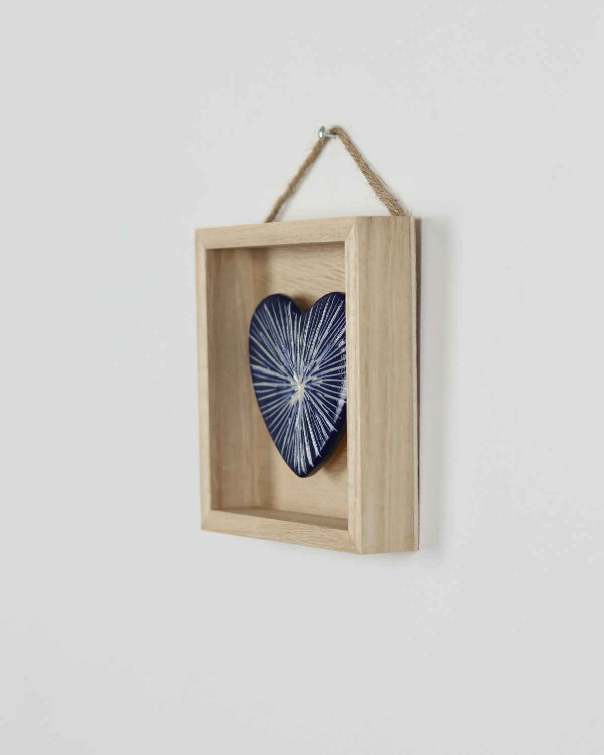 Blue Carved Heart 10