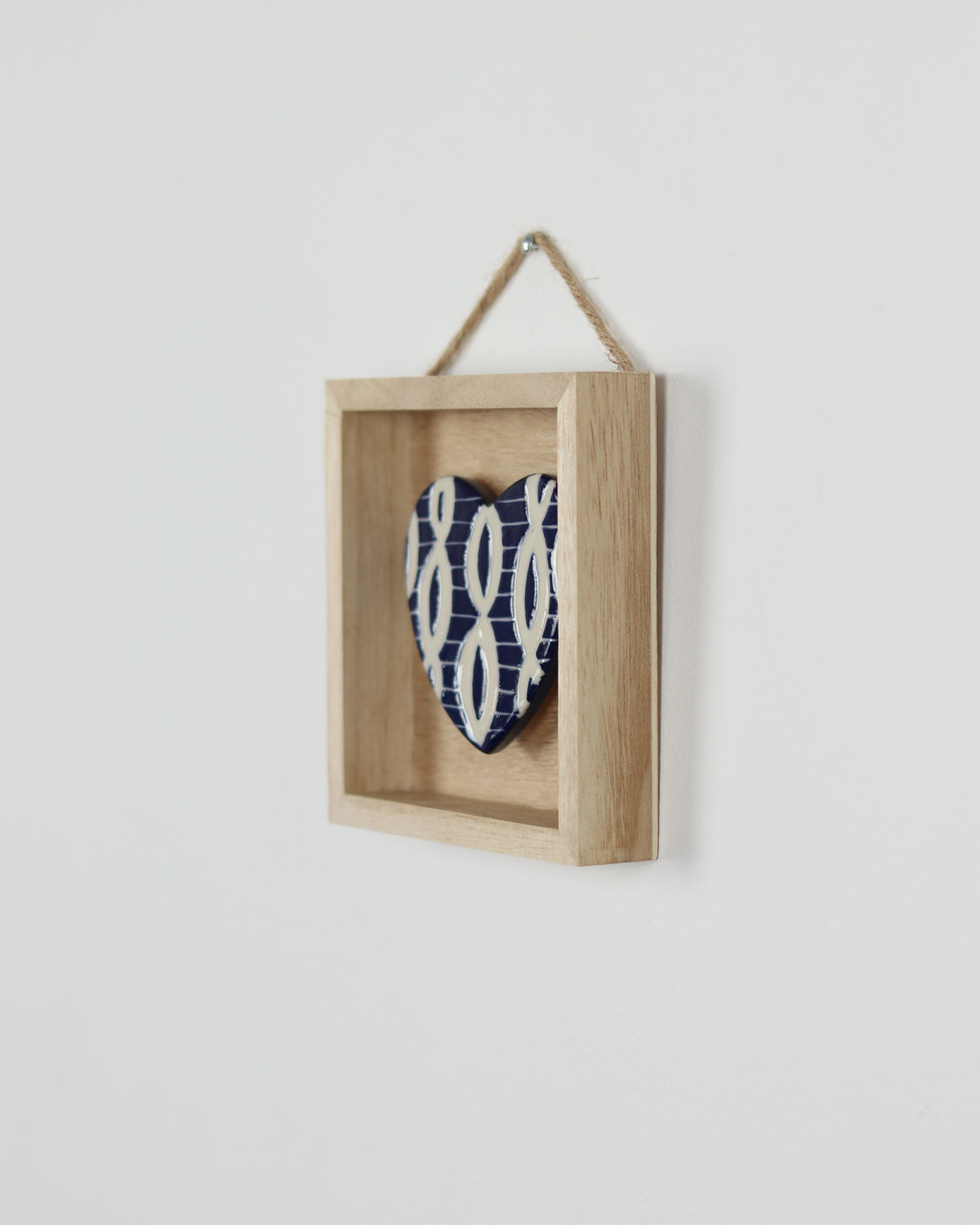 Blue Carved Heart 13