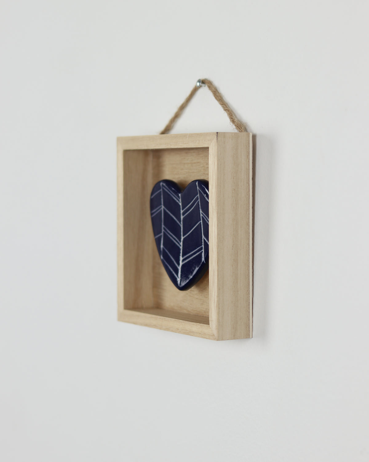 Blue Carved Heart 4