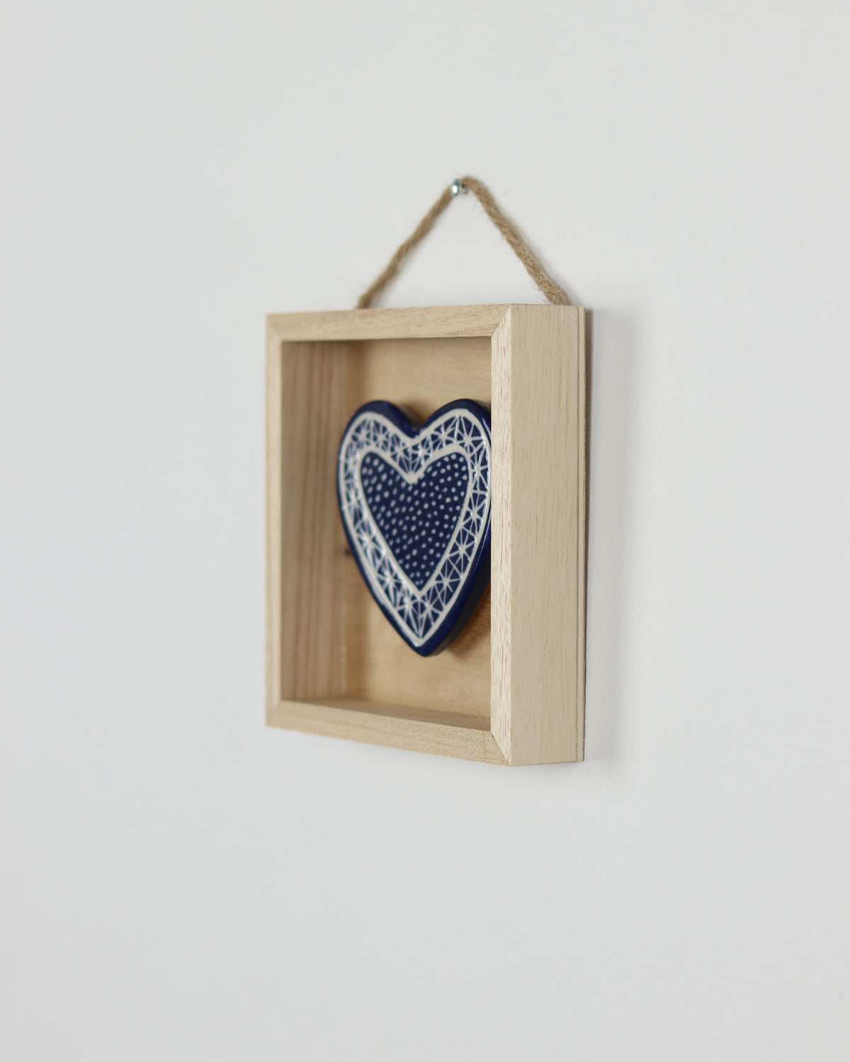 Blue Carved Heart 1