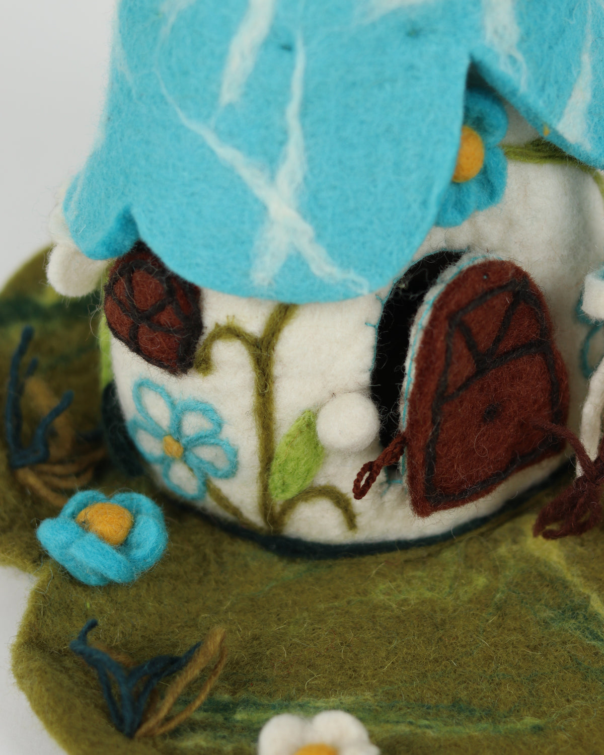 Fairy House with Blue Roof