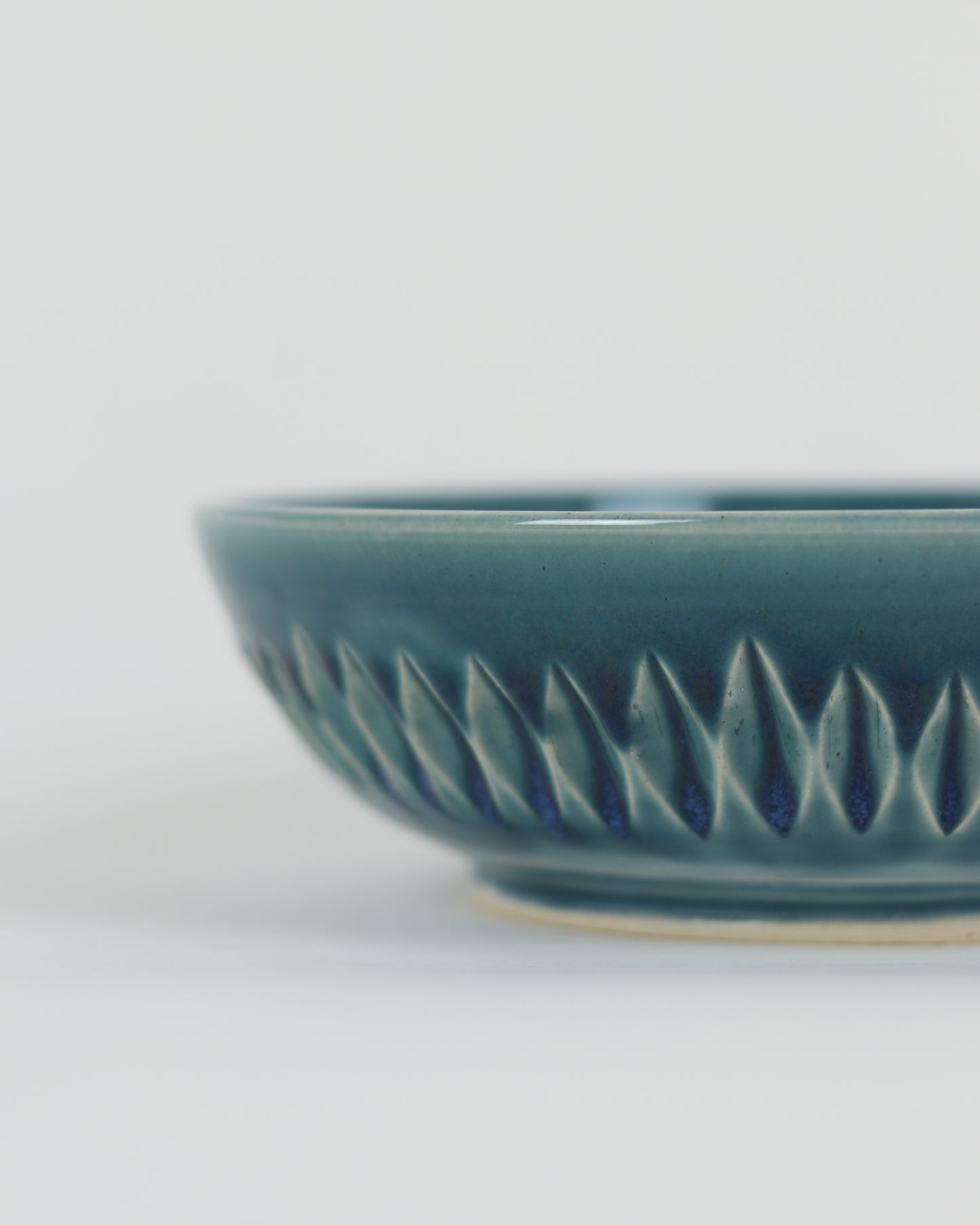 Bowl Carved Blue