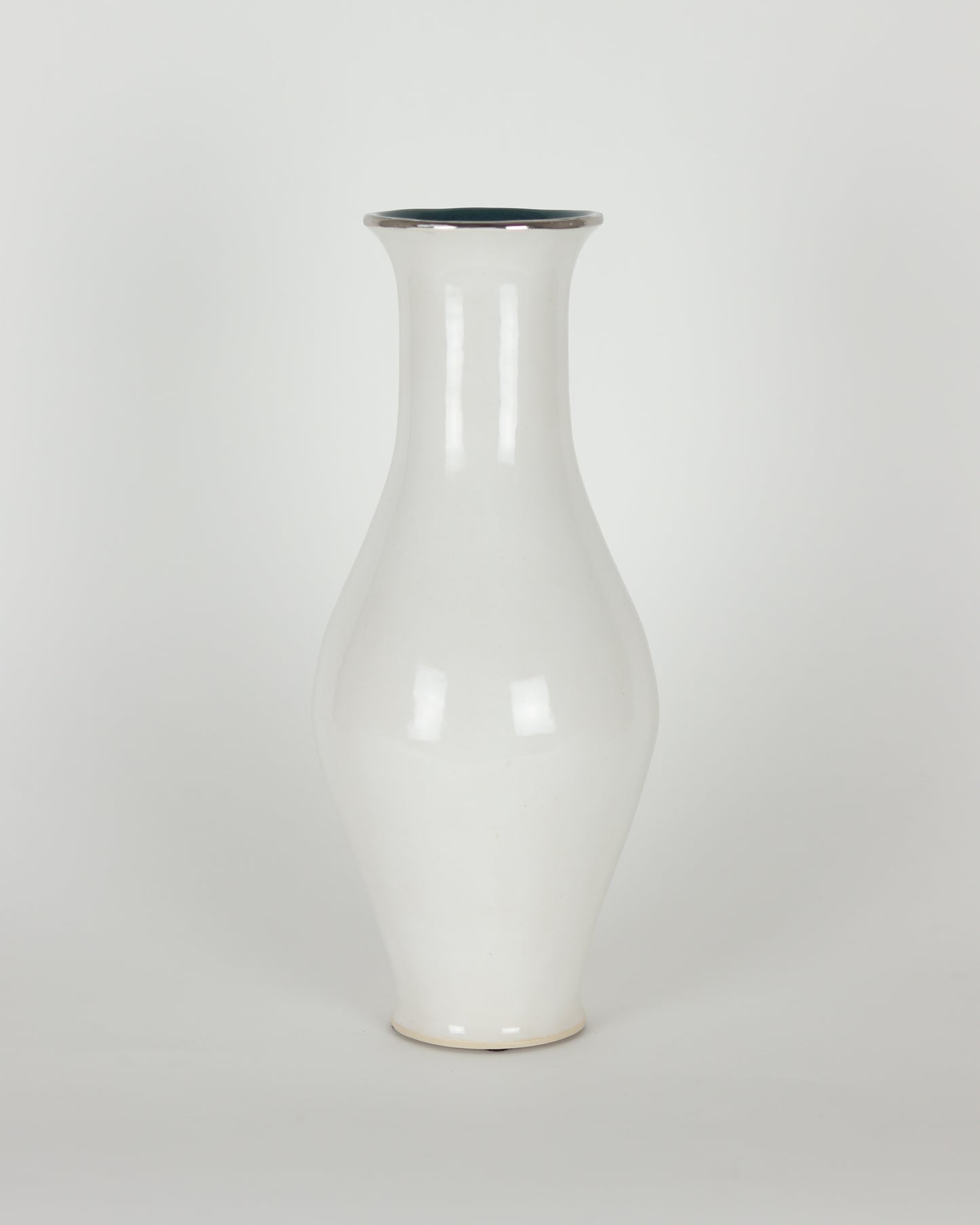 Hand Built White Vase 2