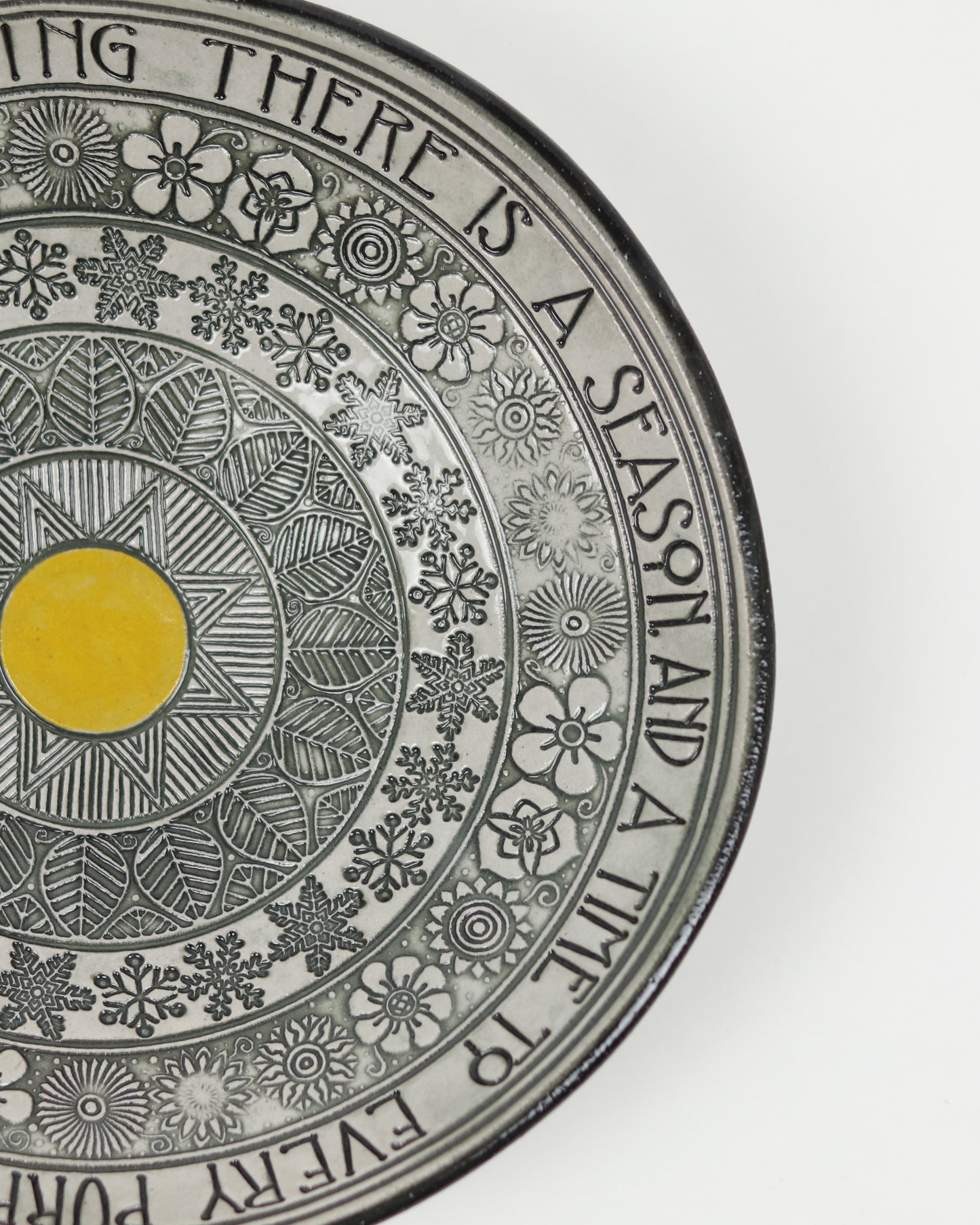 To Everything There Is A Season Carved Bowl