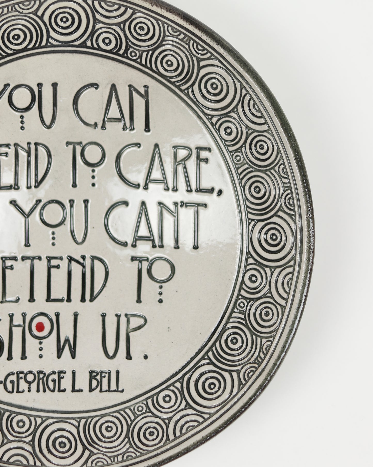 You Can Pretend To Care Carved Bowl