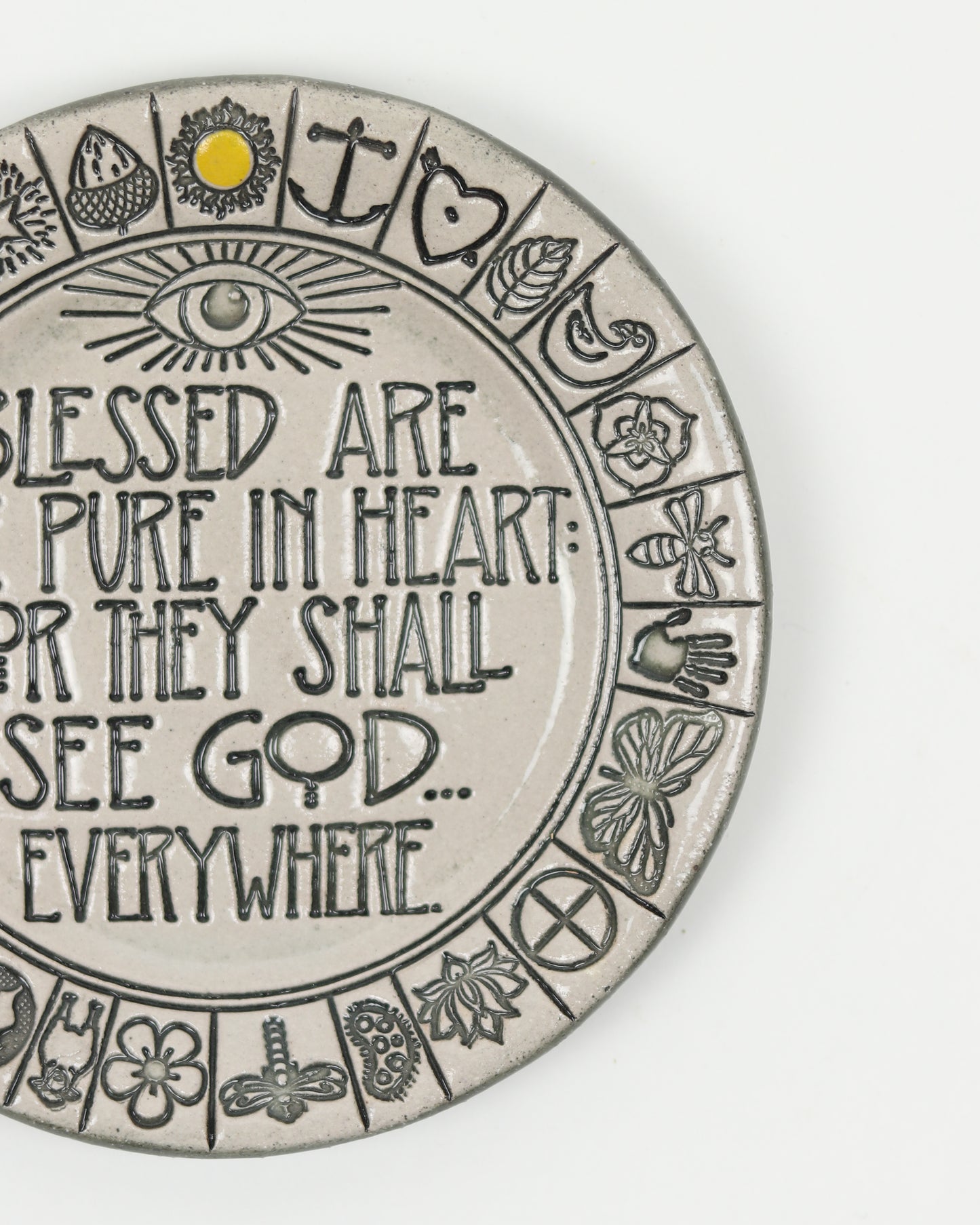 Blessed Are The Pure In Heart Mini Plate