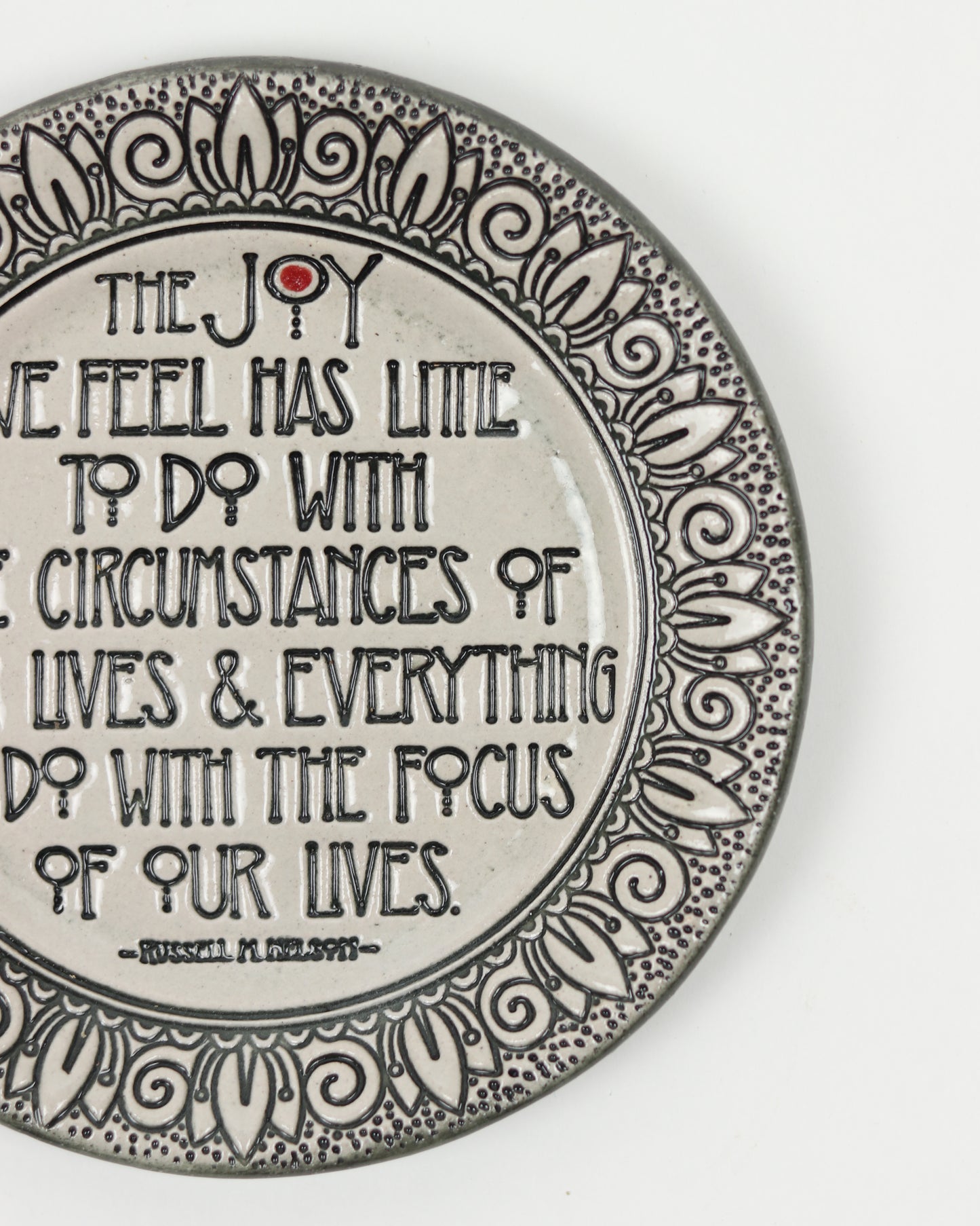 The Joy We Feel Mini Plate