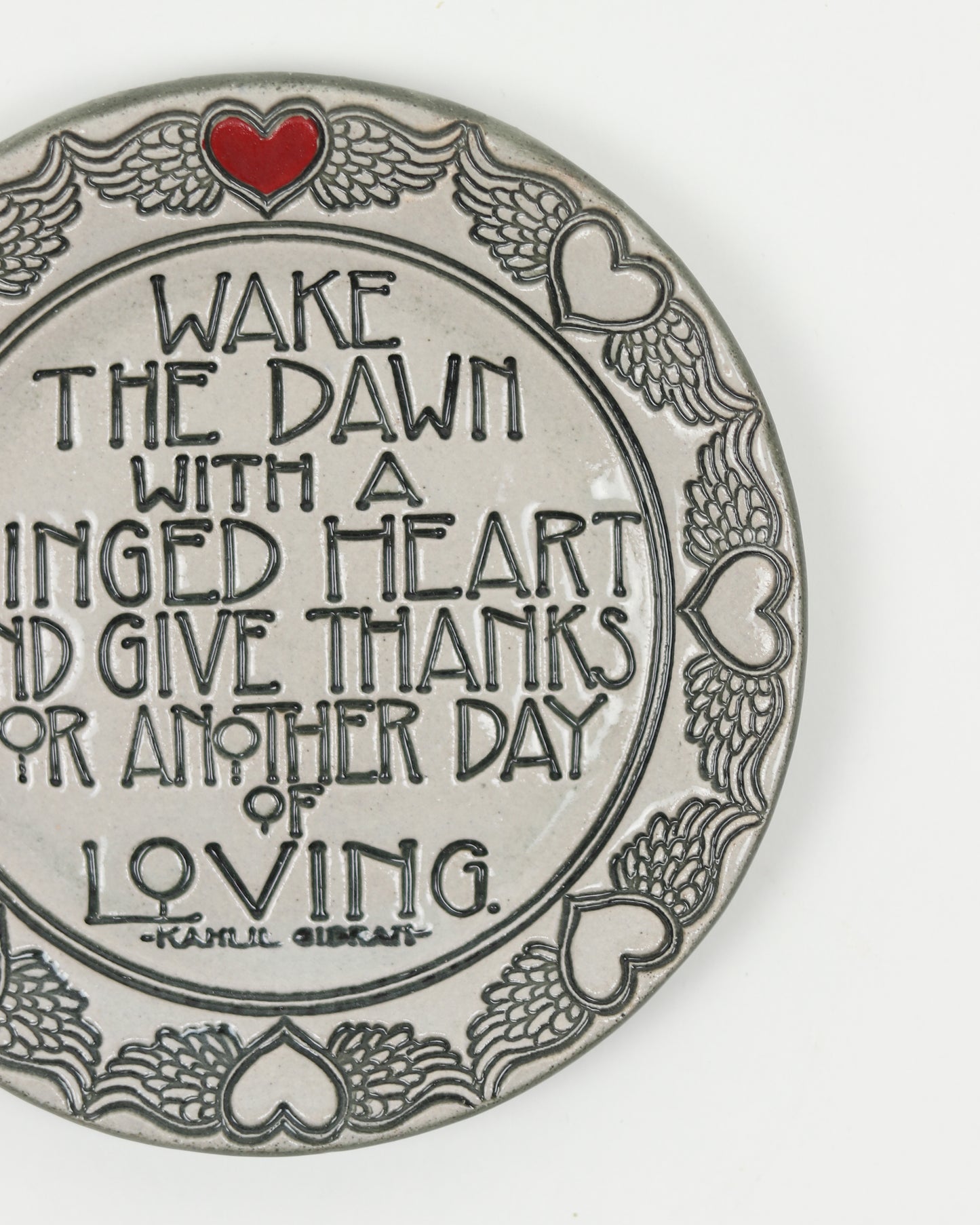 Wake The Dawn with a Winged Heart Mini Plate