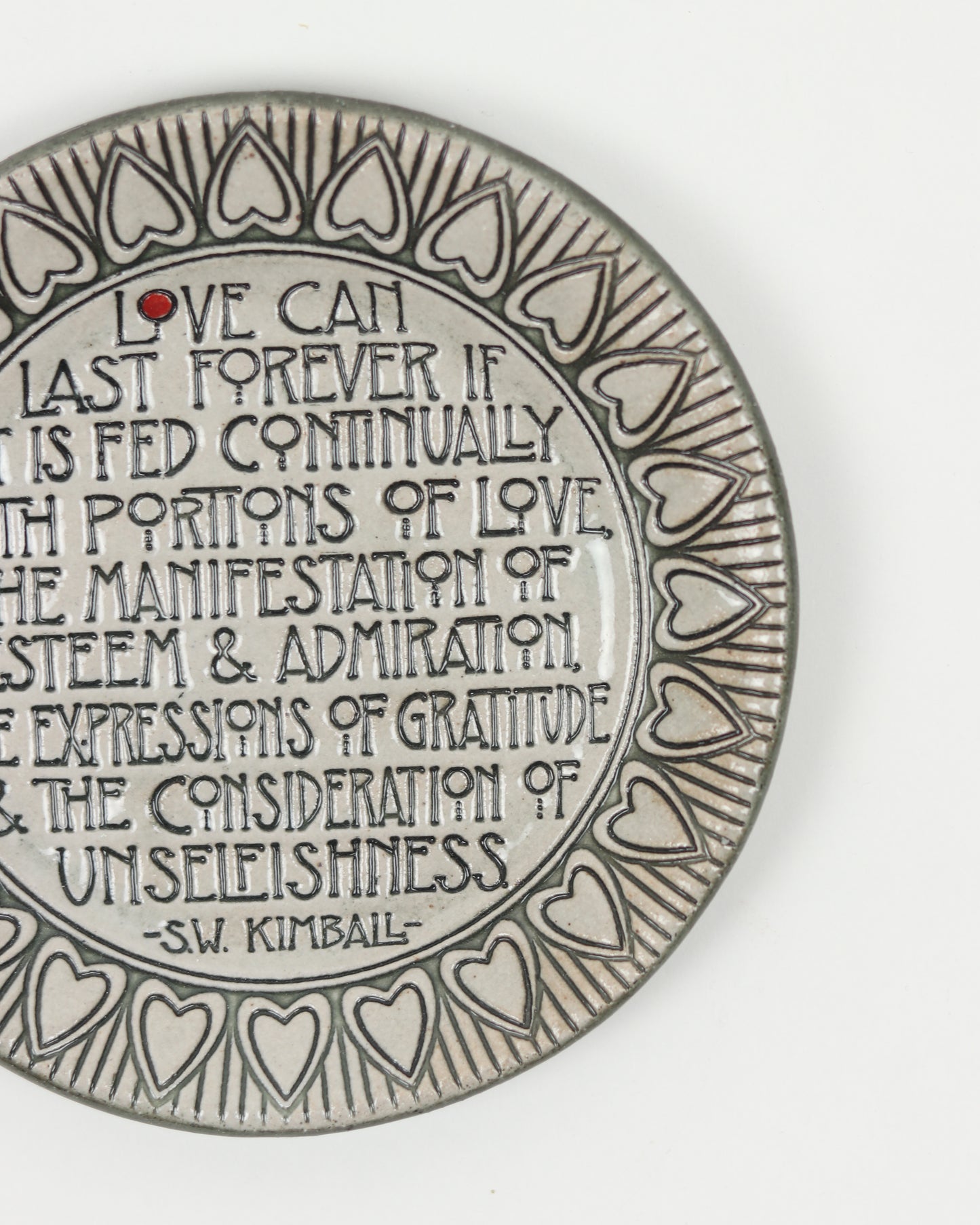 Love Can Last Forever Mini Plate