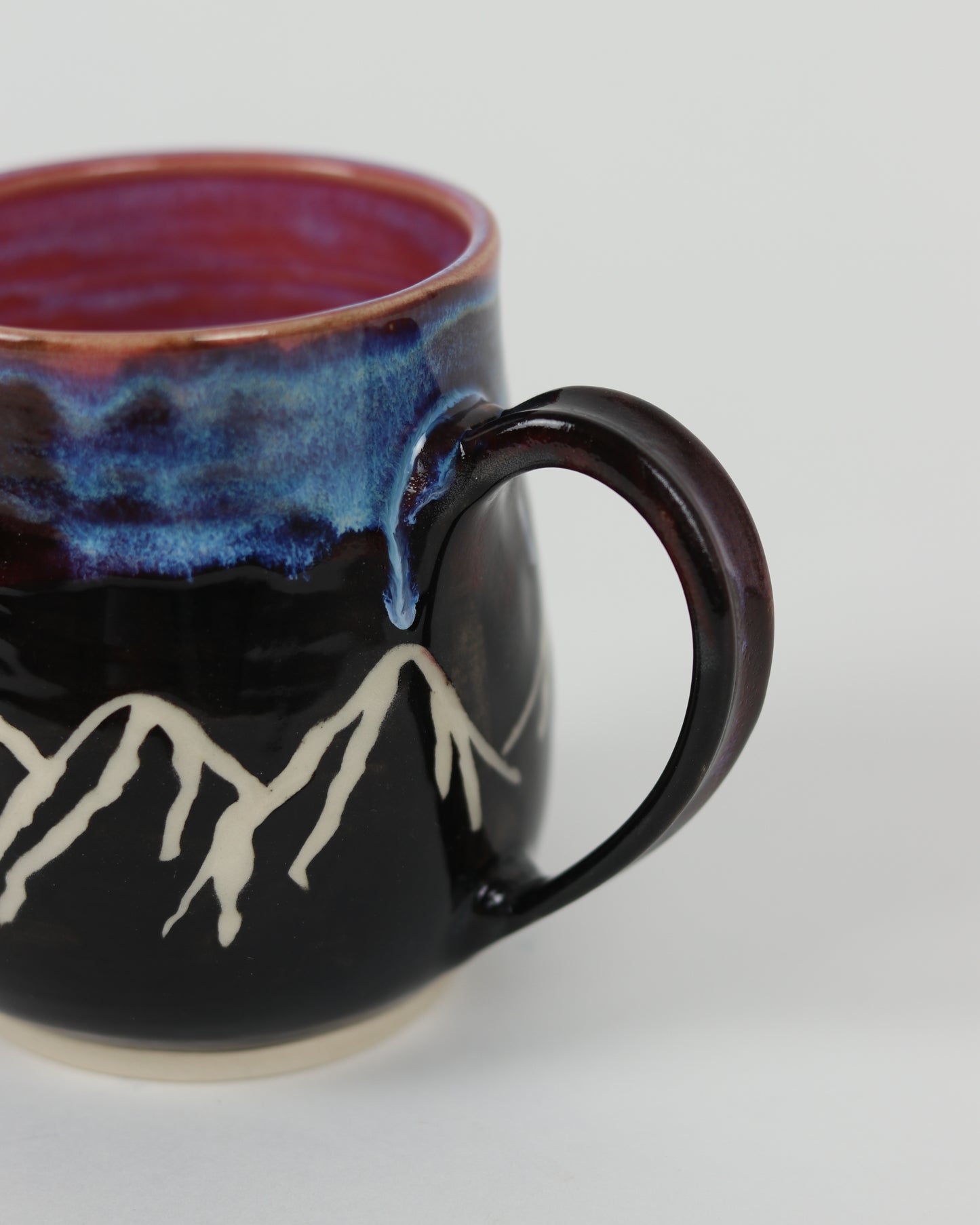 Black & Pink Mountain Mug