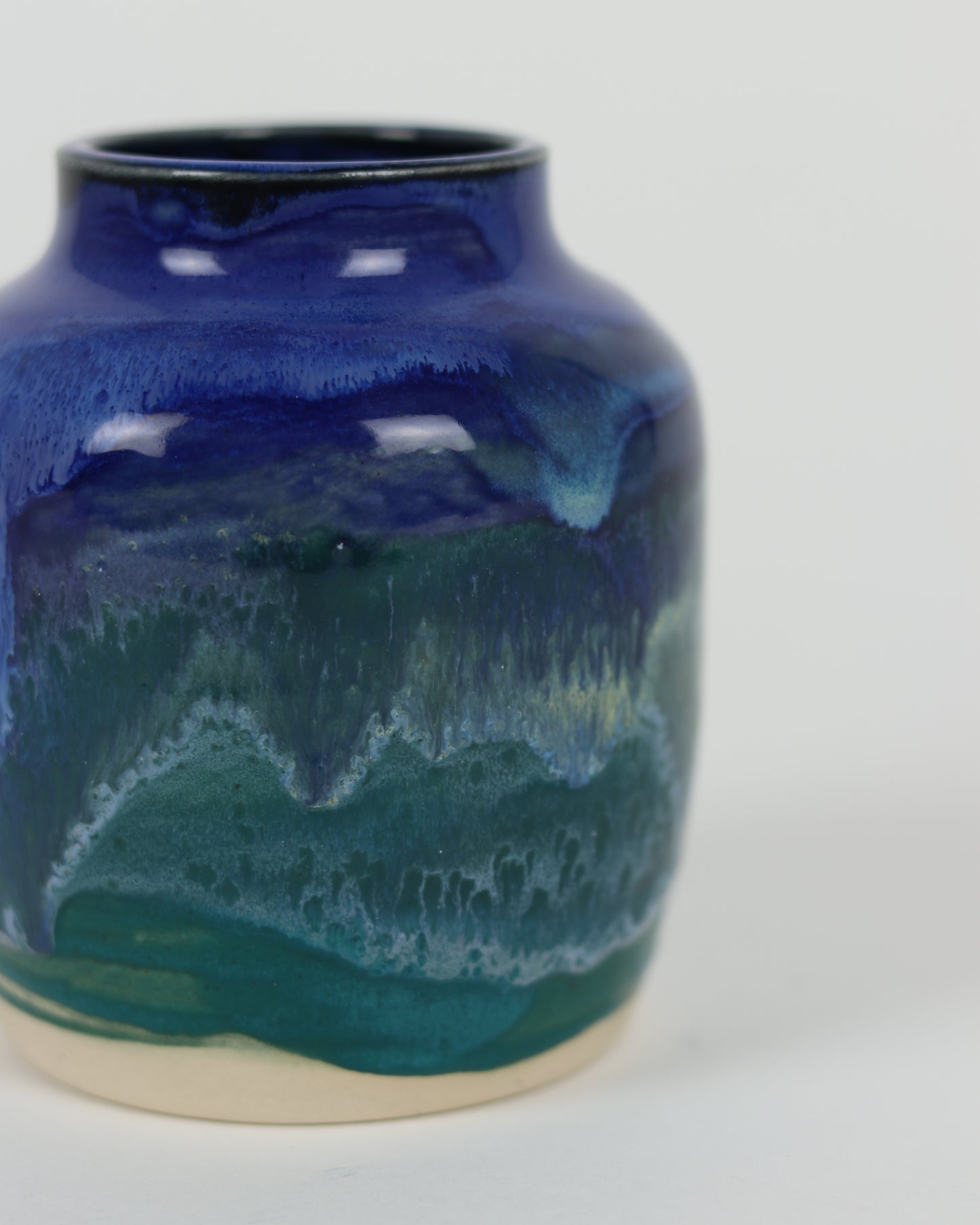 Short Blue Vase