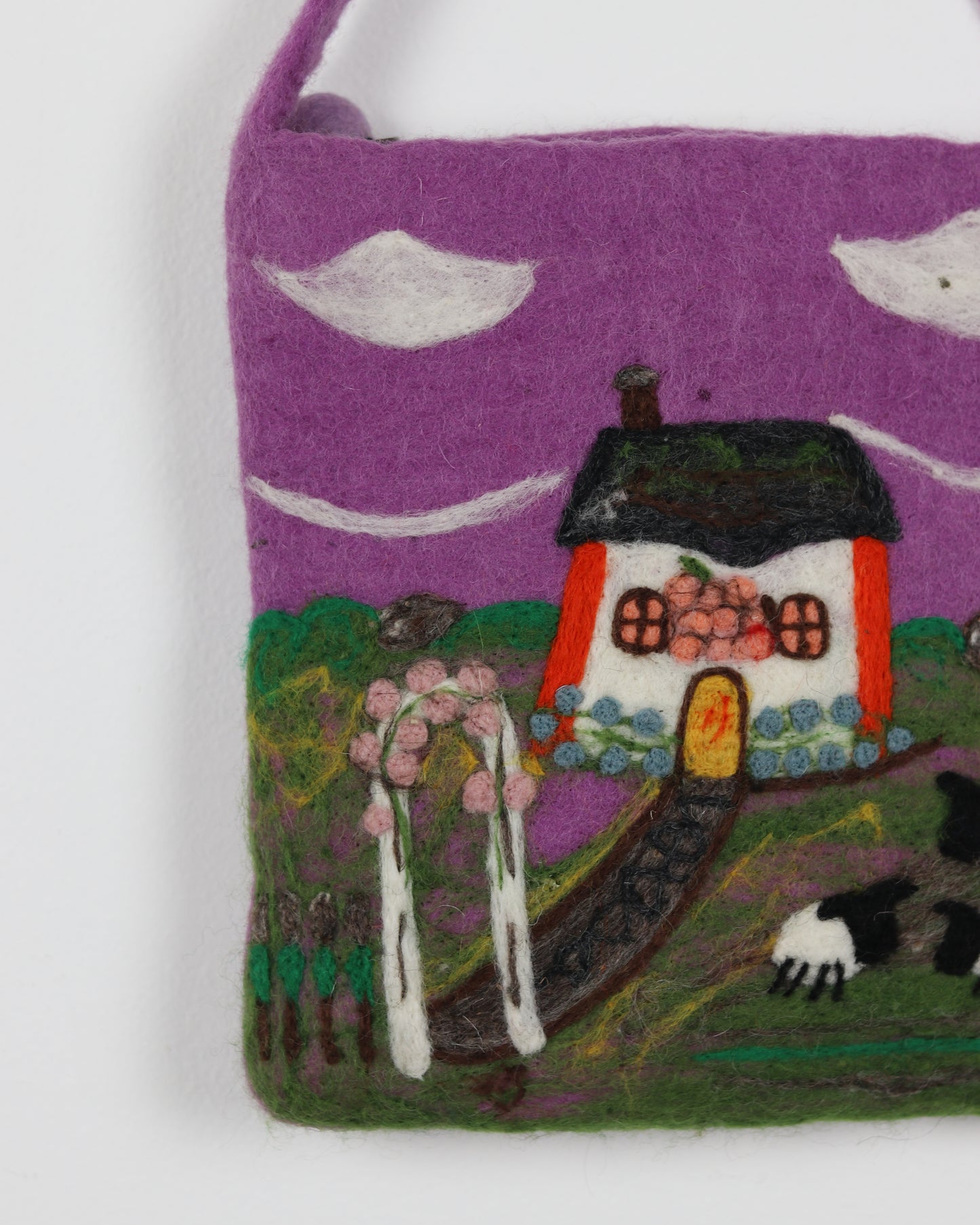 Purple Sky Home Felted Wool Bag