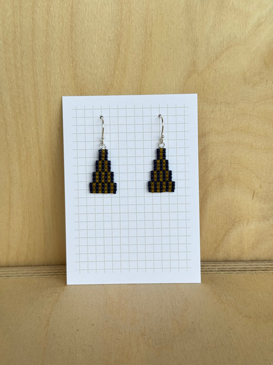 Black & Olive Triangles