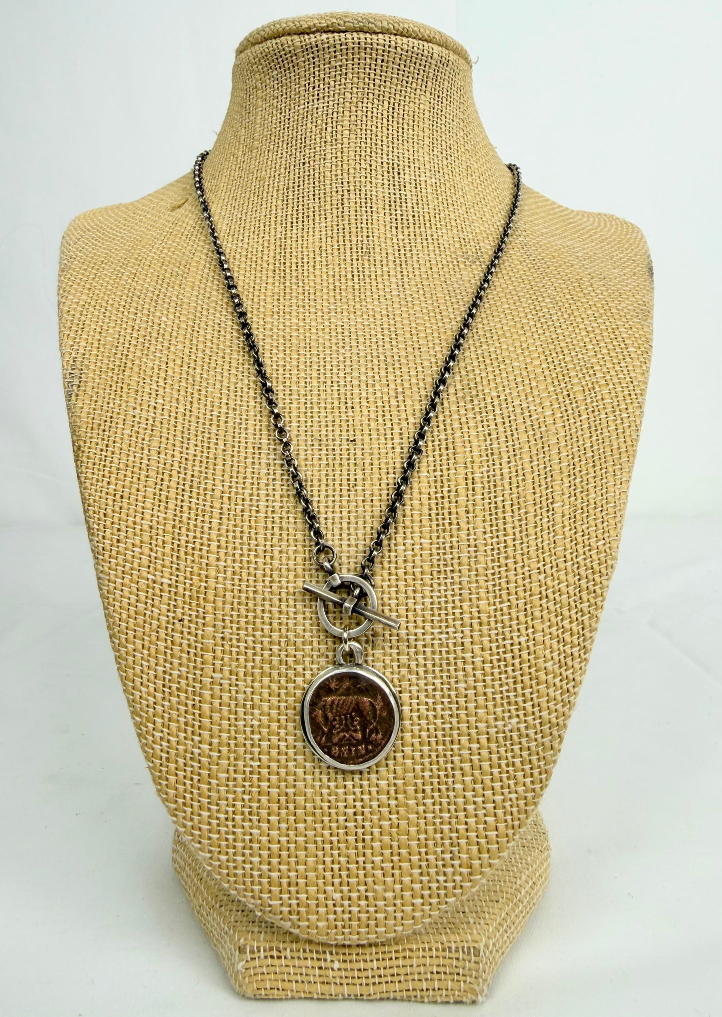 She-Wolf Roman Coin Necklace