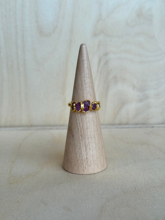 Tourmaline Five Stone Ring