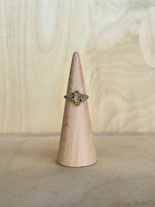 Three Stone Topaz Ring