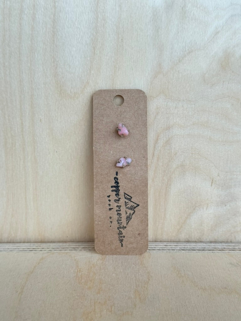 Pink Opal Studs