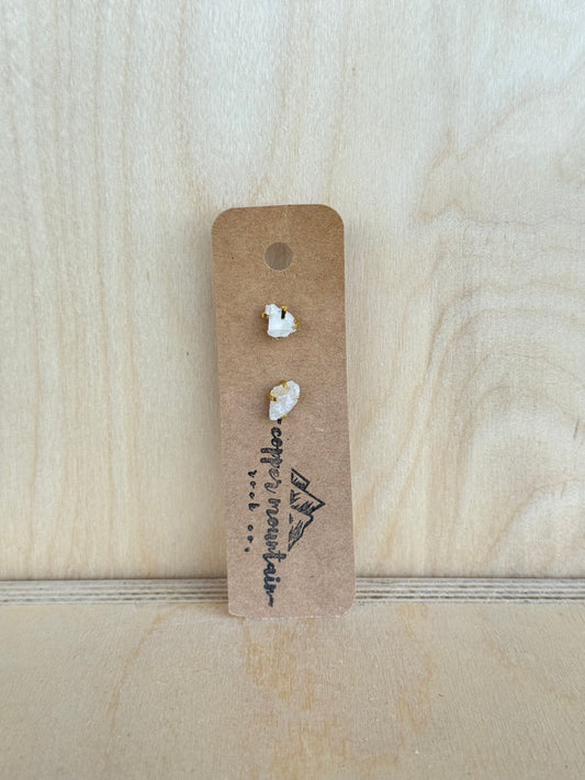 Moonstone Studs