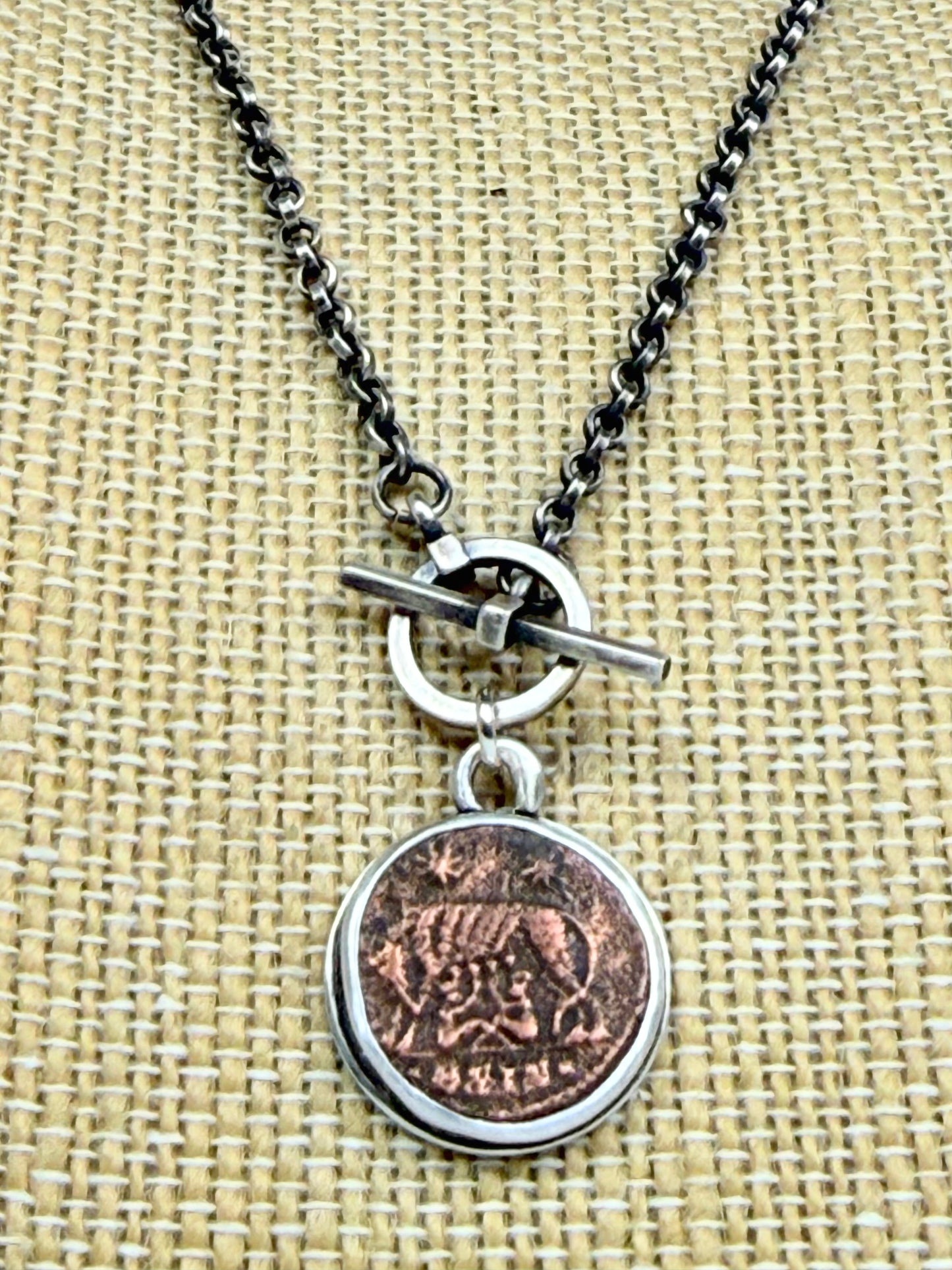 She-Wolf Roman Coin Necklace