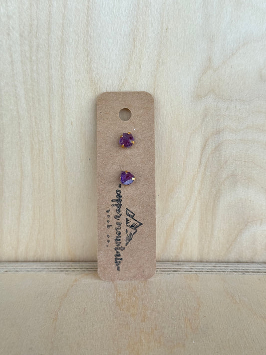 Amethyst Studs II
