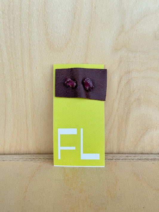 Garnet Studs