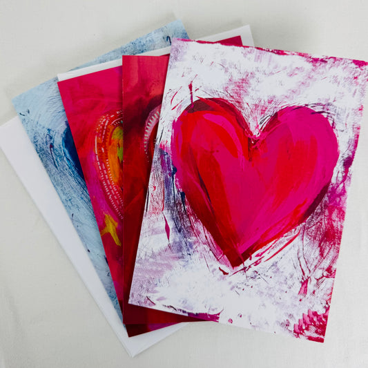Set of 4 Heart Cards