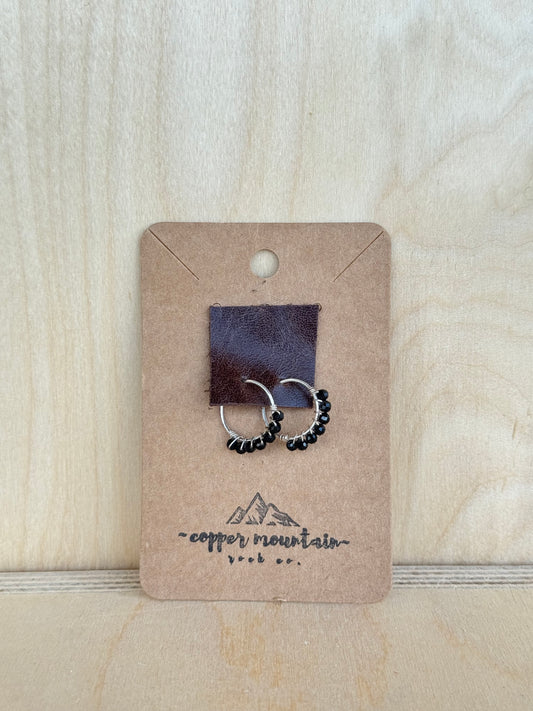 Onyx Mini Hoops
