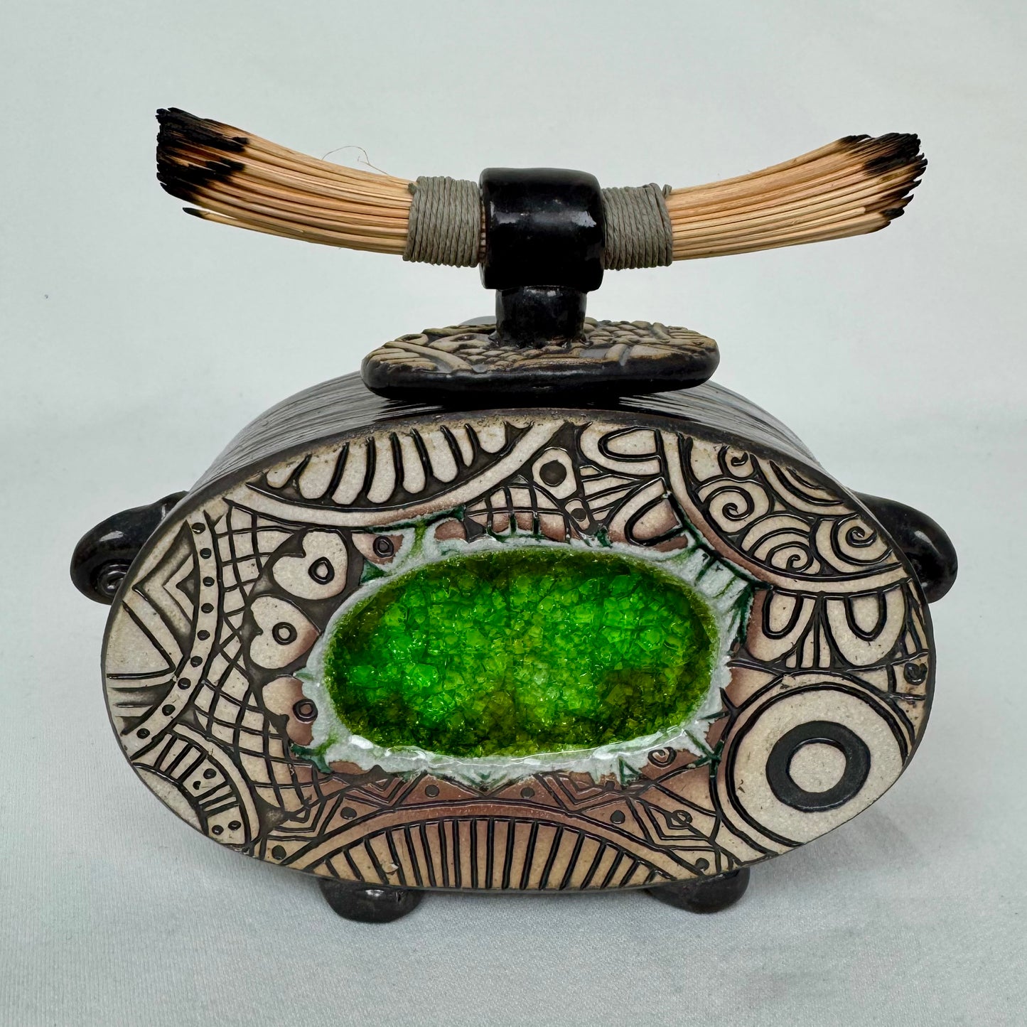 Green Oval Journey Jar