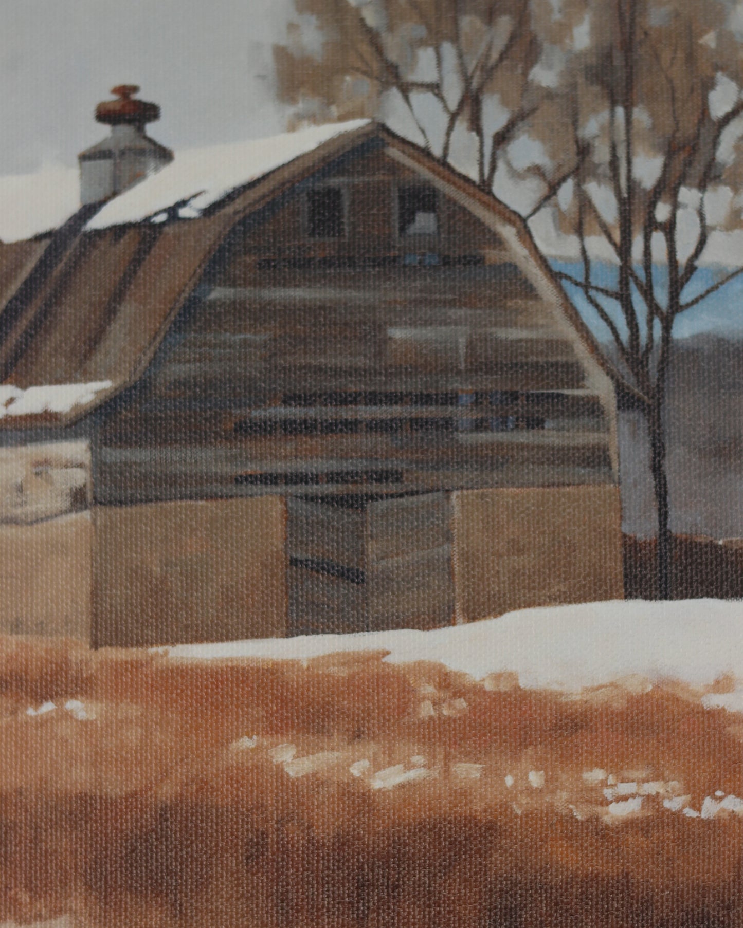 Winter Barn Print