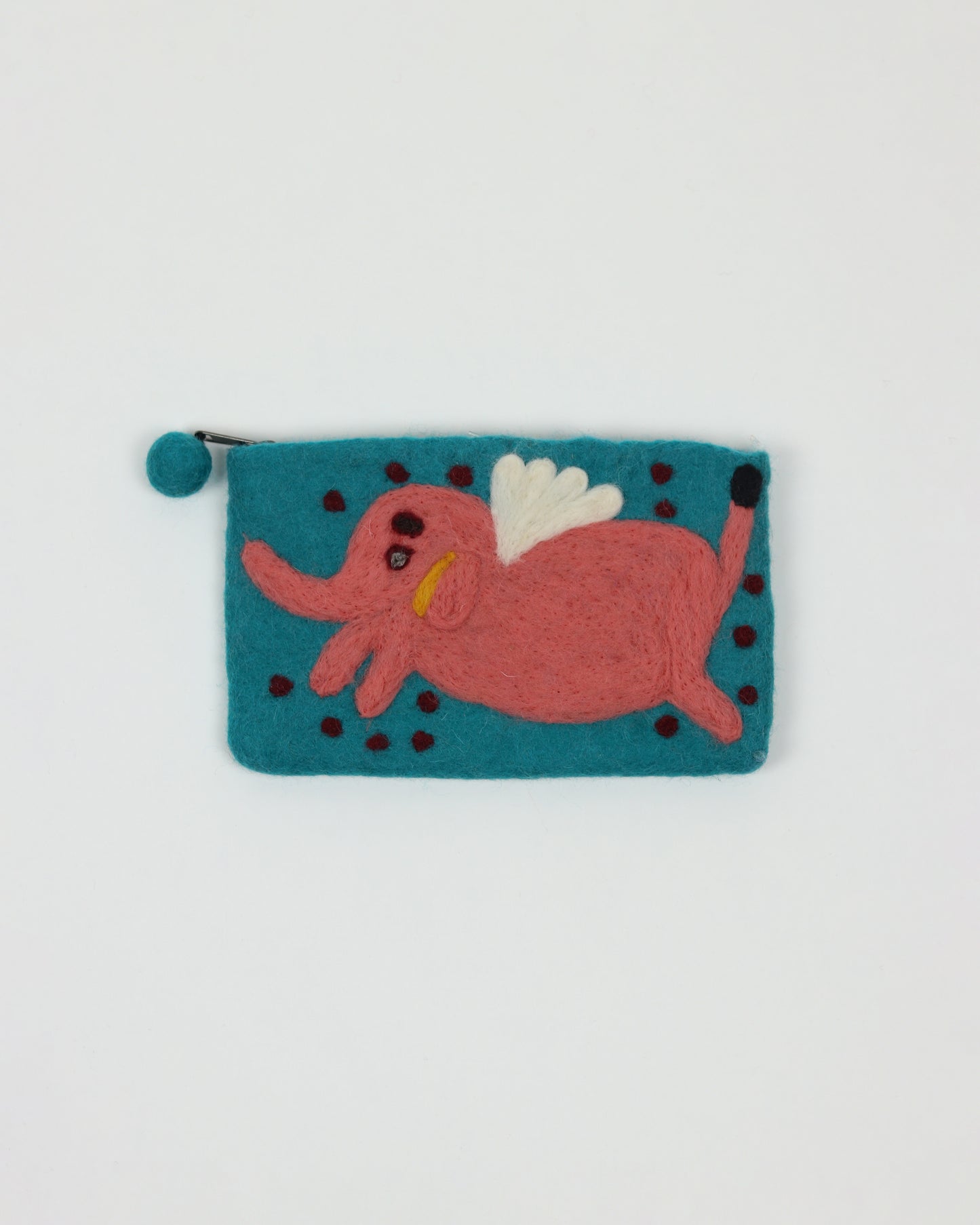 Blue Elephant Zipper Pouch