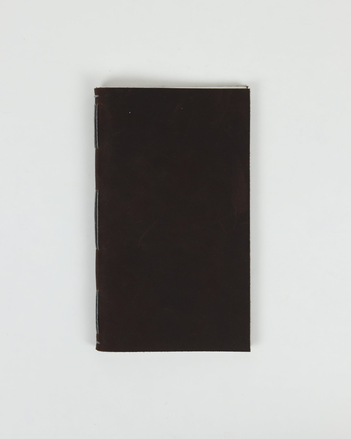Leather Long Blue Stitch Book