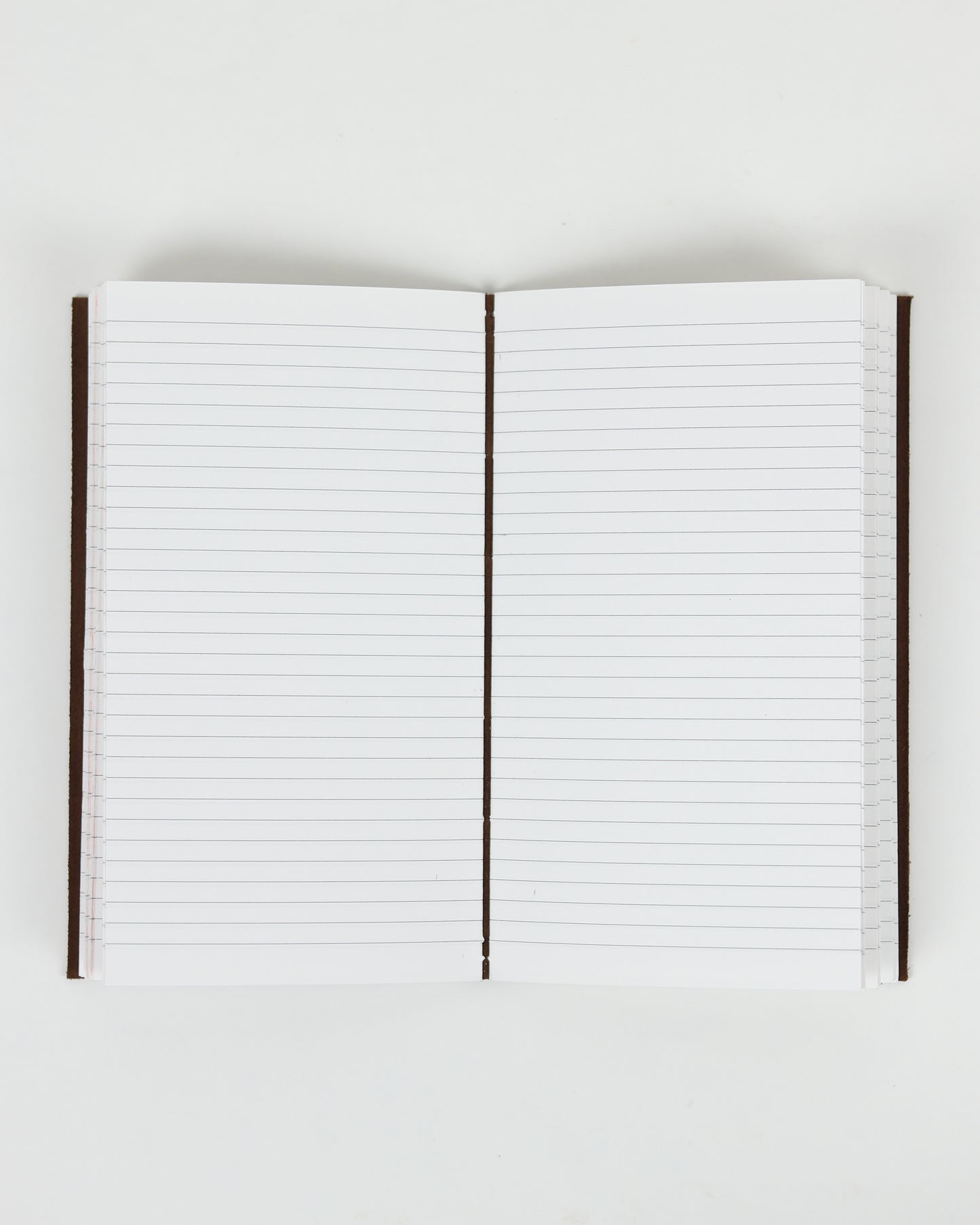 Leather Long Beige Stitch Book