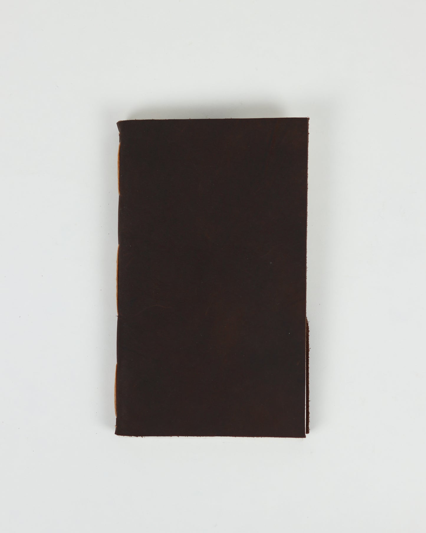 Leather Long Beige Stitch Book
