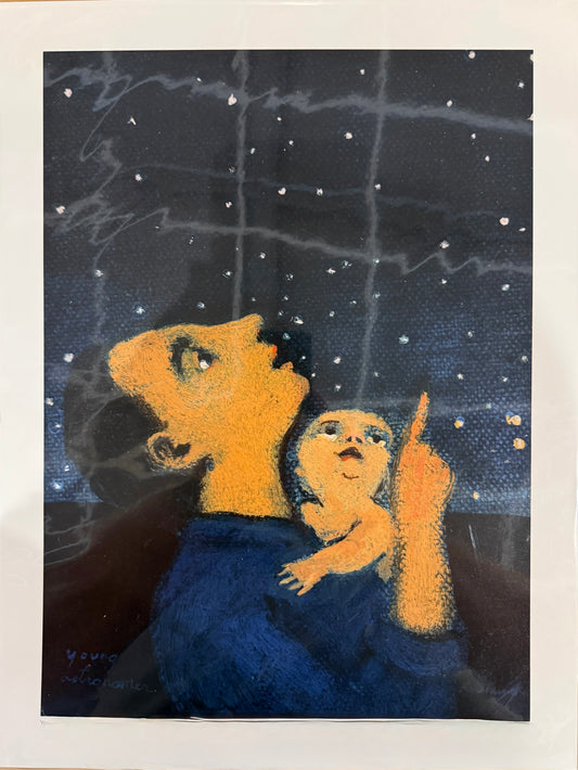 Brian Kershisnik -Young Astronomer II  Fine Art Print