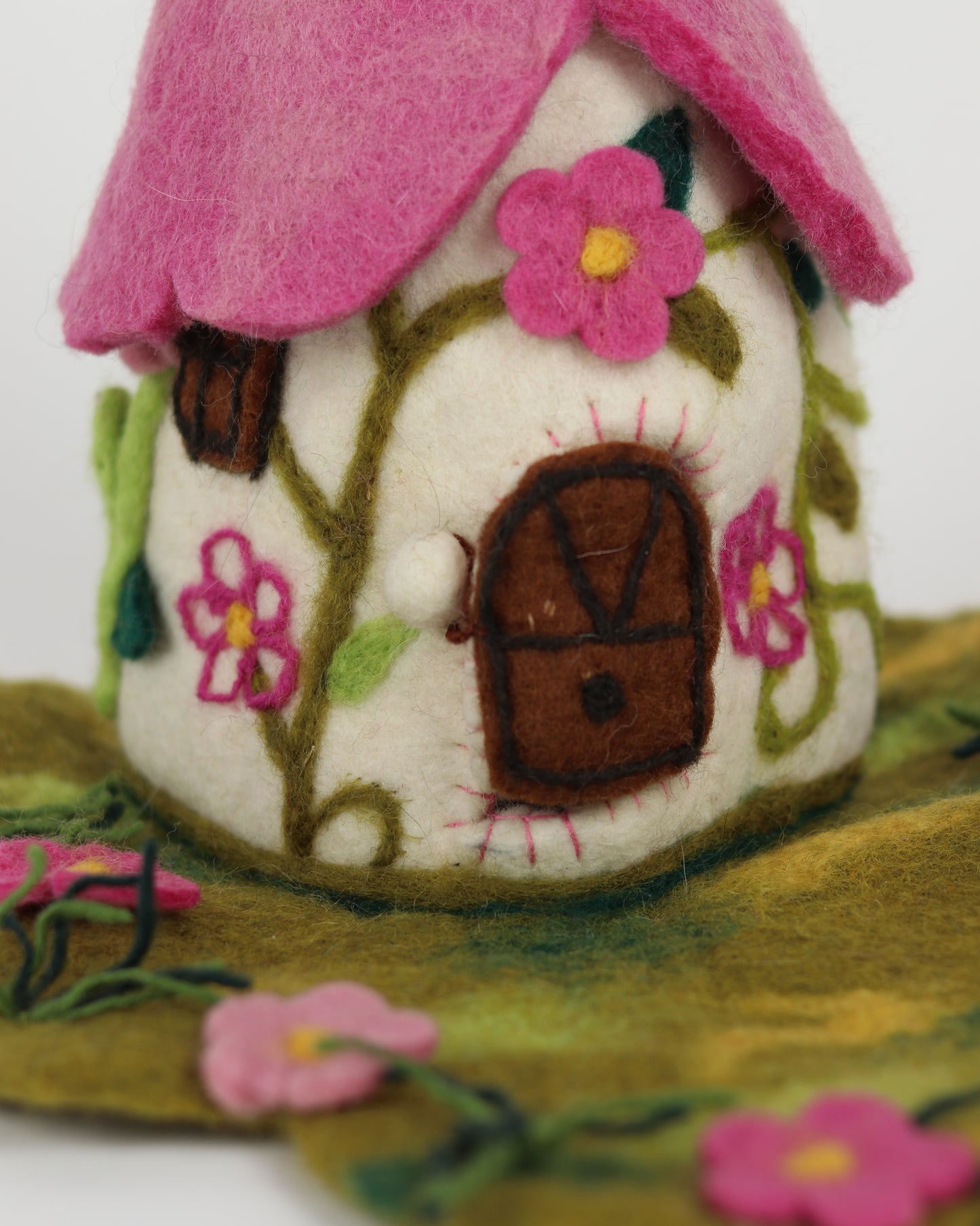 Fairy House with Pink Roof