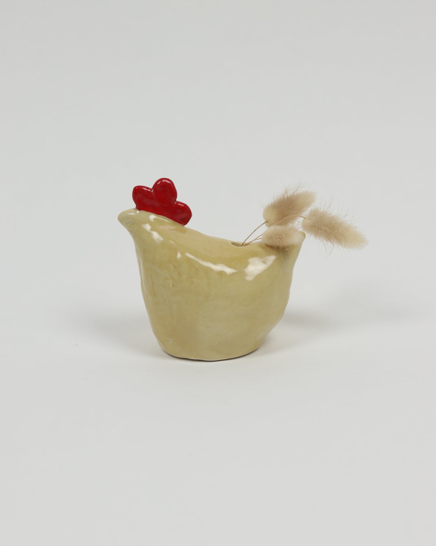 Yellow Chicken Vase