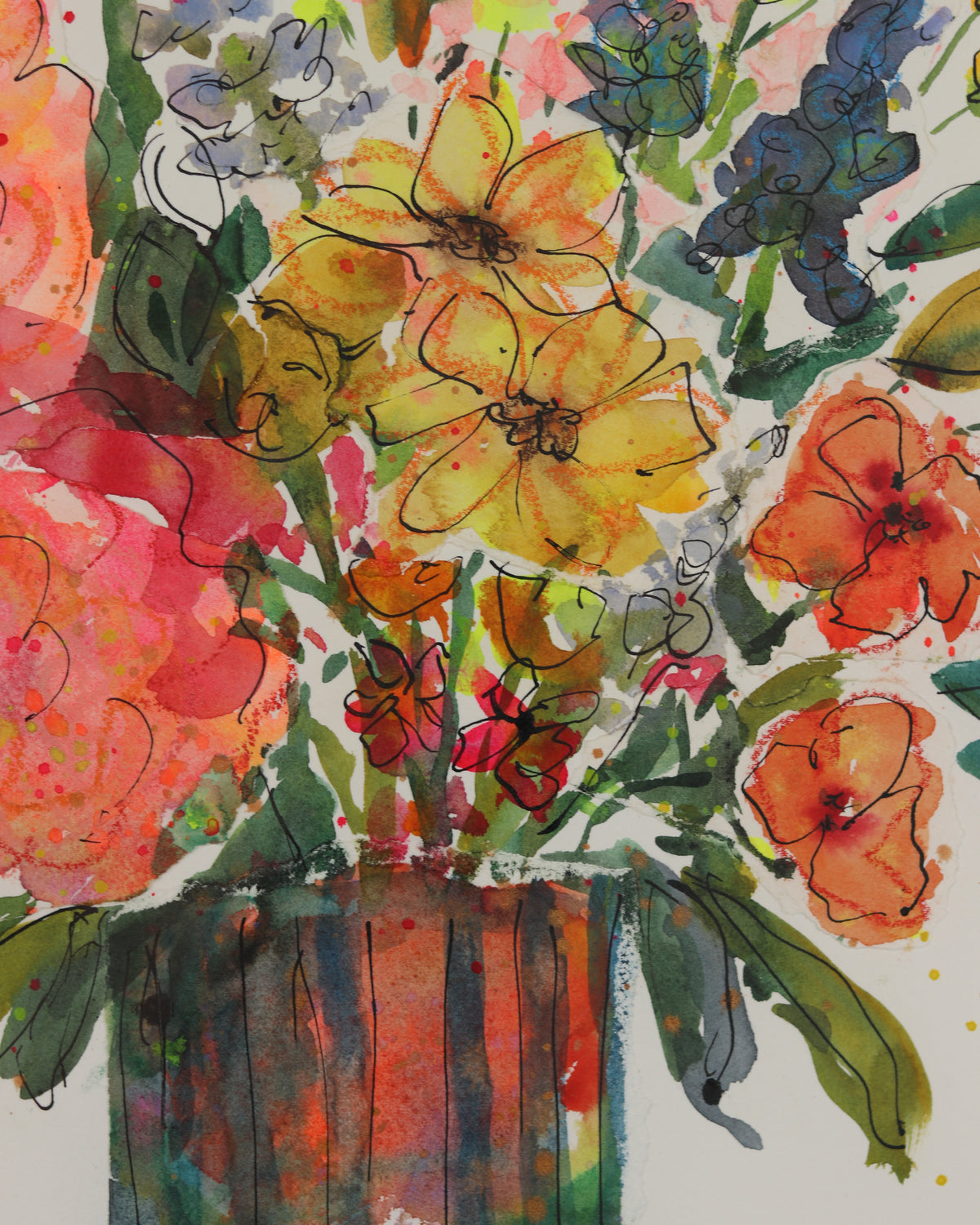 Flowers Never Last Tall Vase