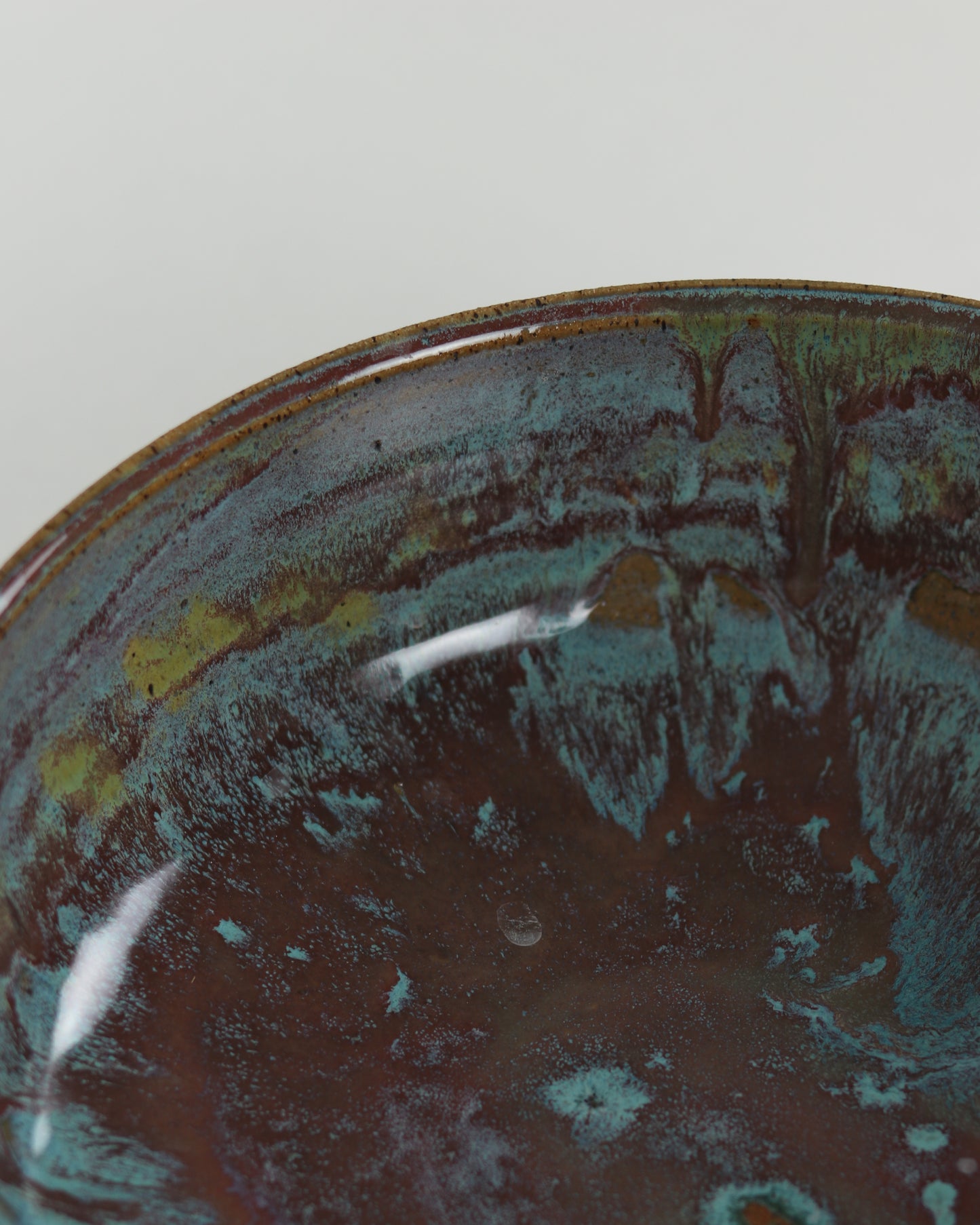 Low Green Serving Bowl