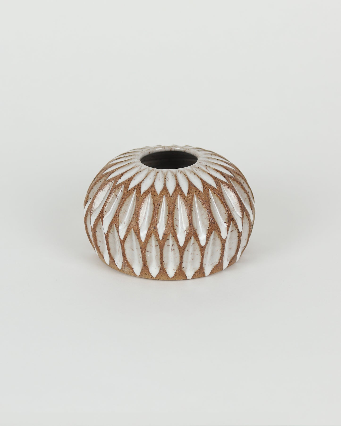 Short Carved Vase