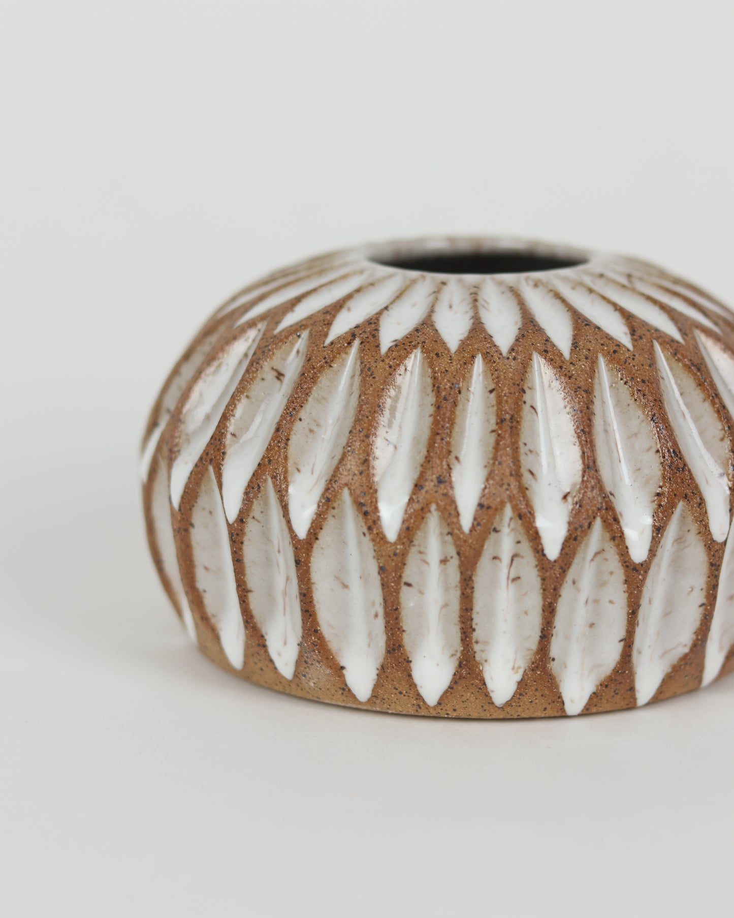 Short Carved Vase