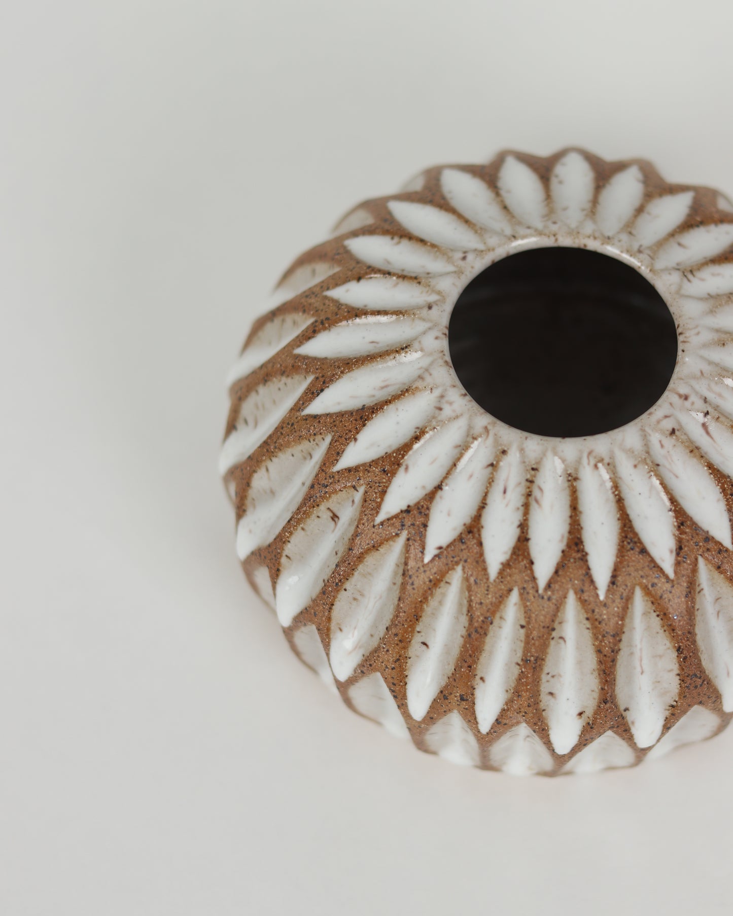 Short Carved Vase