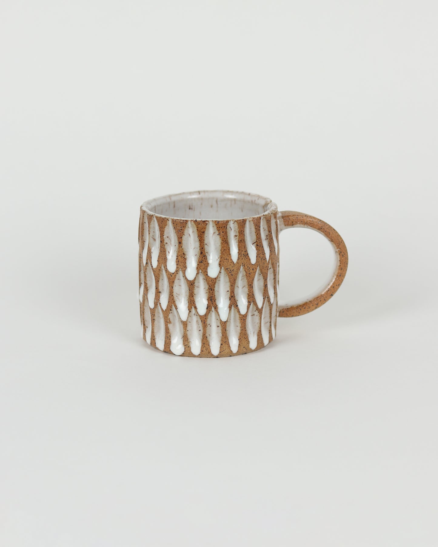 Carved Mug With Tea Notch