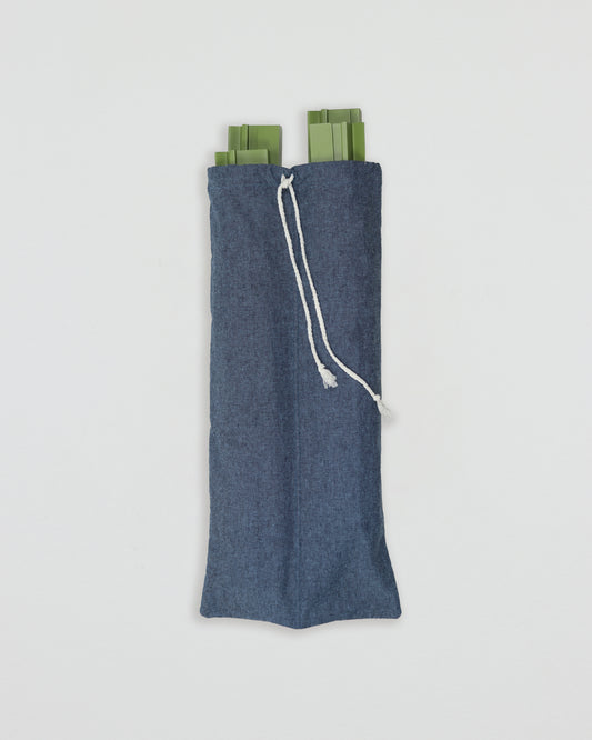 Mahjong Rack Bag in Denim Blue