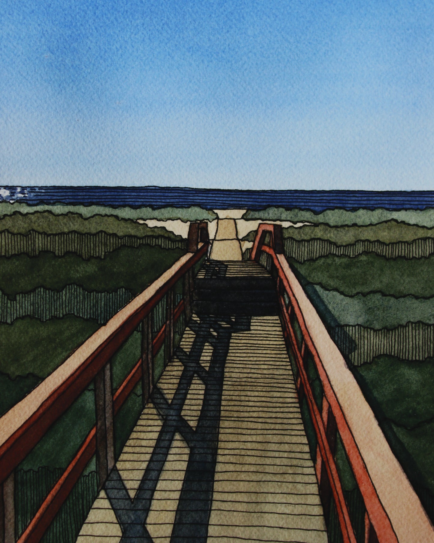 Carolina Boardwalk Print